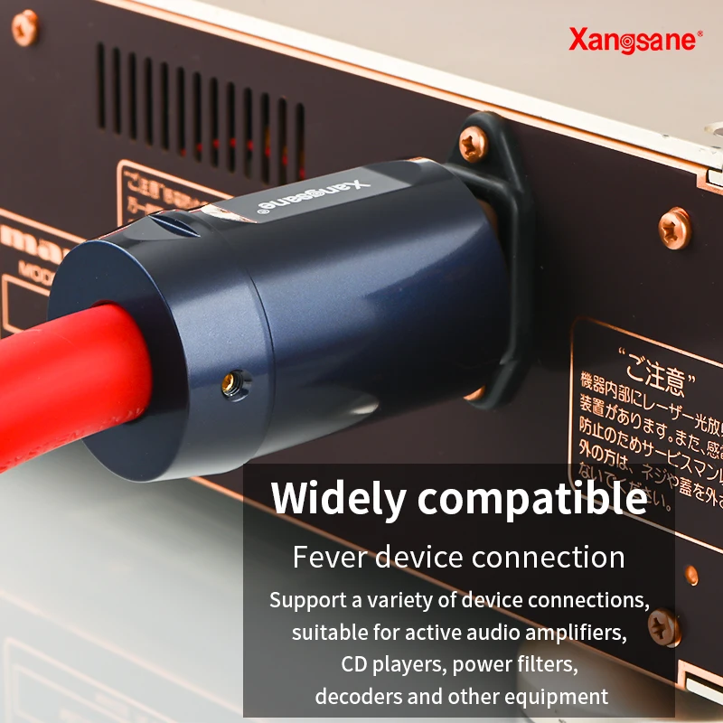 Xangsane 電源ケーブル Xangsane XS-M6 4N OFC power cable HiFi amplifier before and