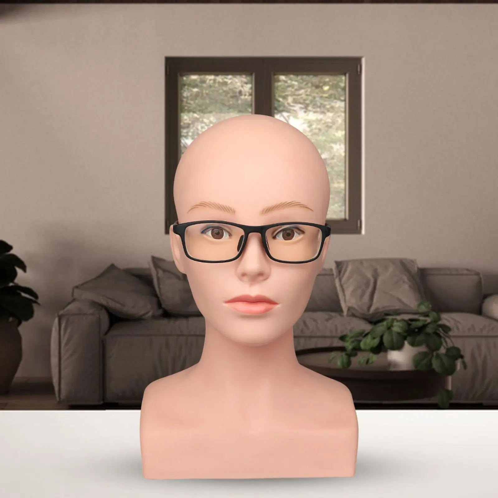 Model Head Wig Display Head Soft Touch Manikin Female Mannequin Stand