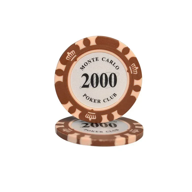 10pcs Metal Entertain Coins Dollar Monte Carlo Chips Poker Club Accessories Clay Poker Chip Set Casino Coins 40x3.3mm poker chips