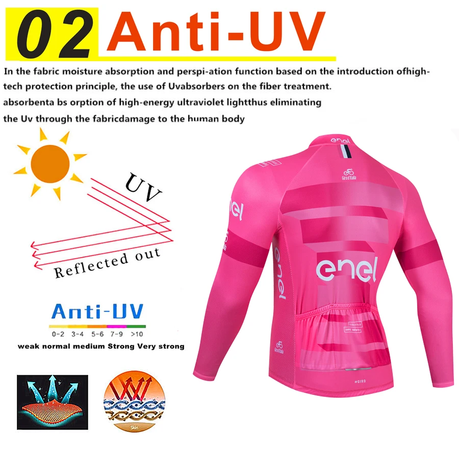 Tour De Italy D'ITALIA Cycling Clothes Men's Blouse Uniform Costume Bike Fleece Jersey Sports Set Pants Man Bicycle Clothing Bib 4