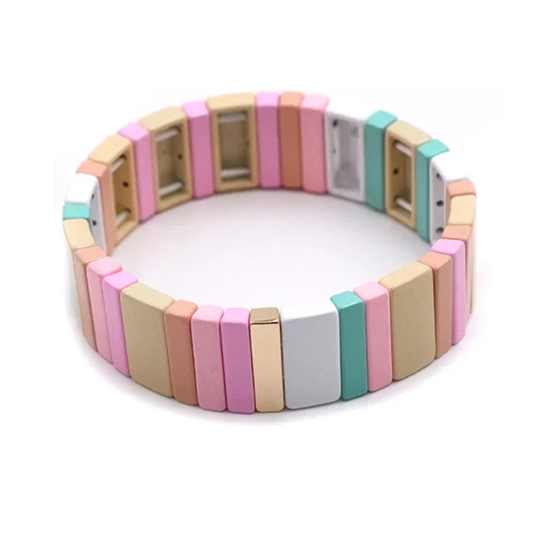 2023 Network Red Cross-border Explosive Women's Enamel Bracelet Personality Fashion DIY Bracelet Accessories 3