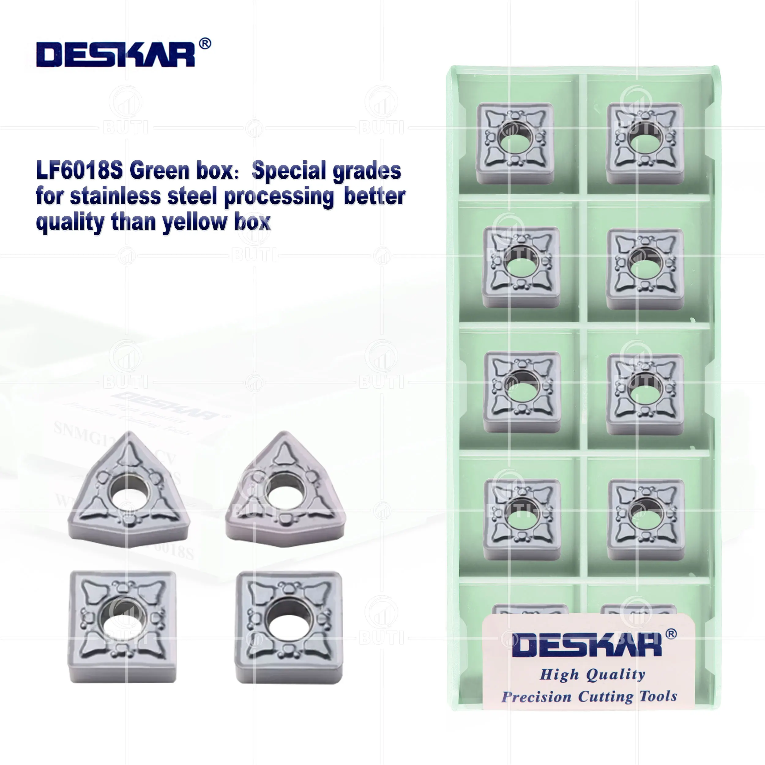

DESKAR 100% оригинальный токарный станок с ЧПУ WNMG080408 WNMG080412 SNMG120408 SNMG120412 CV LF6018S карбидные вставки металлический инструмент из нержавеющей стали