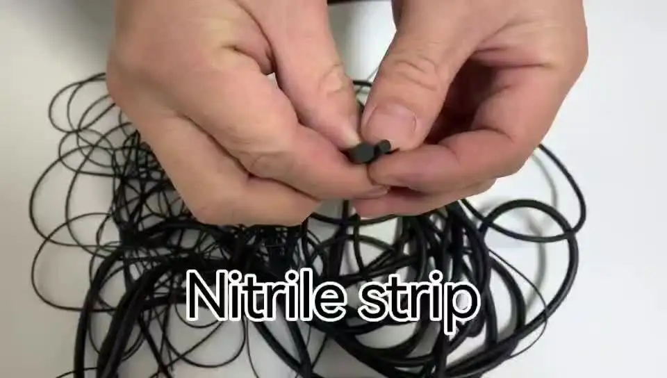 Striscia Di Tenuta In Gomma Nitrilica Solida Guarnizione Rotonda - Foto 4