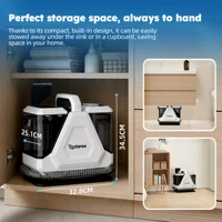 Nettoyeur de tapis 750W 16KPa, détachant multi-usages pour le nettoyage des sols, des tissus et des revêtements. 7