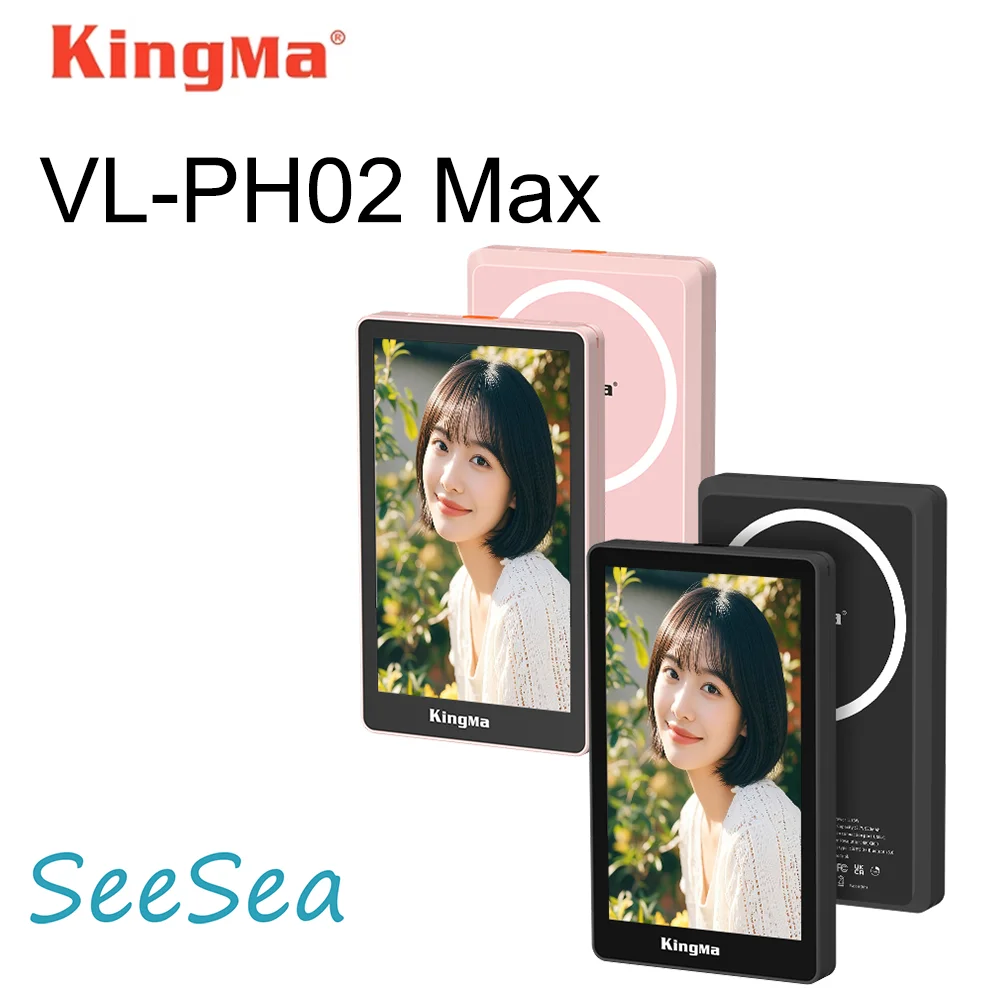 Kingma VL-PH02 Max Magnetic Phone Selfie Monitor Screen for Smartphone Rear Camera Selfie Vlog Live Stream portable monitor