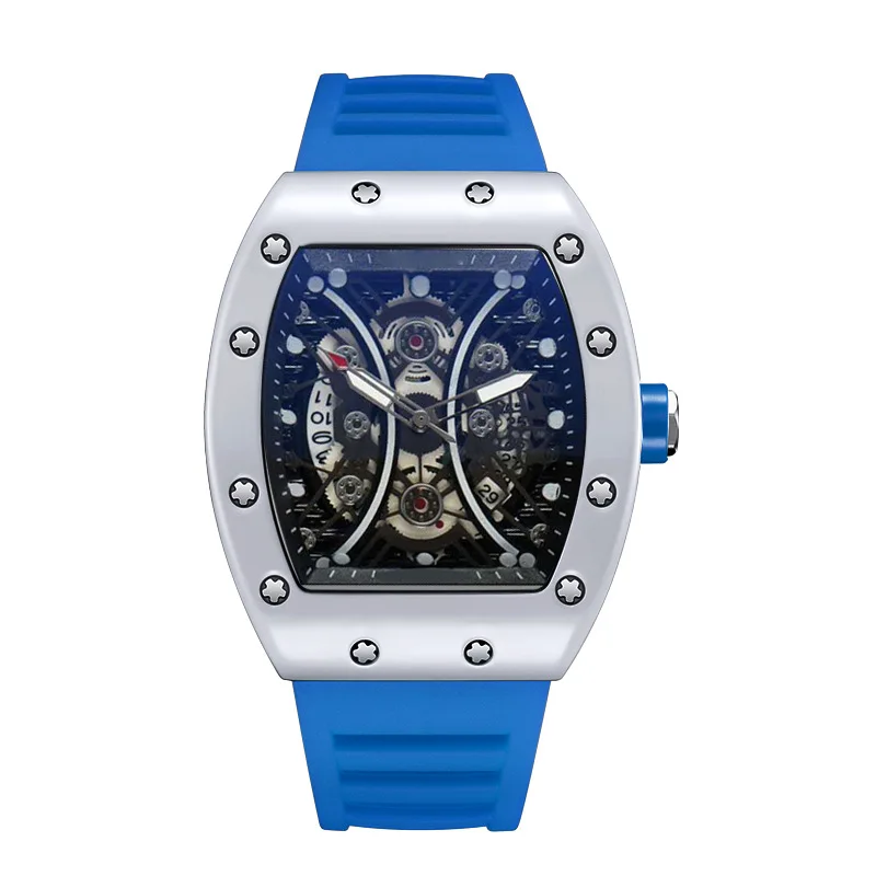 Montre pour hommes lumière marque de luxe cadran baril de vin à la mode nuit lueur montre de sport calendrier horloge Reloj L146