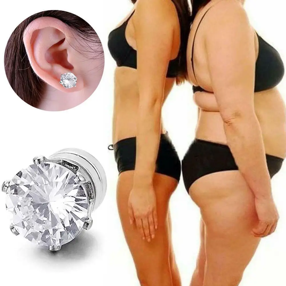 5 Pairs Stimulating Acupoints Bio Magnetic Healthy Stud Earring For Women Weight Loss Therapy Earrings Magnet In Ear Slimming