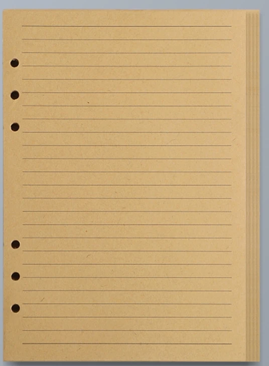 Craft Loose Leaf Notebook Refill - Spiral Binder Inner Pages with Line, Blank, and Grid Options