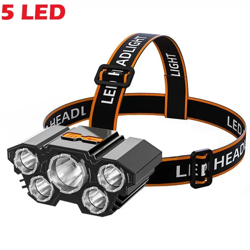 Description Picture 3 of itemUSB Rechargeable Led Headlight Super Bright 4 Working Modes Headlamp Waterproof Head-Mounted Flashlight For Night Fishing Hiking