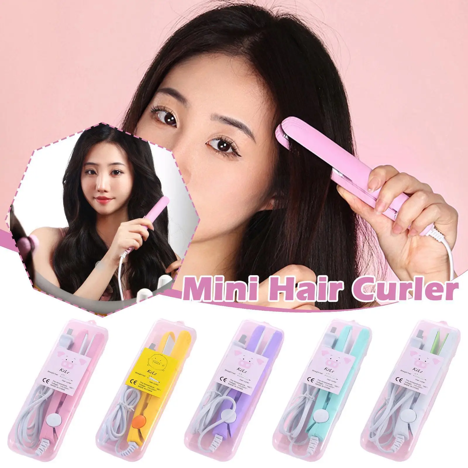 Mini Hair Curler Ceramic Mini Hair Curler For Short Hair 2in1 Mini Ceramic Curler And Hair
