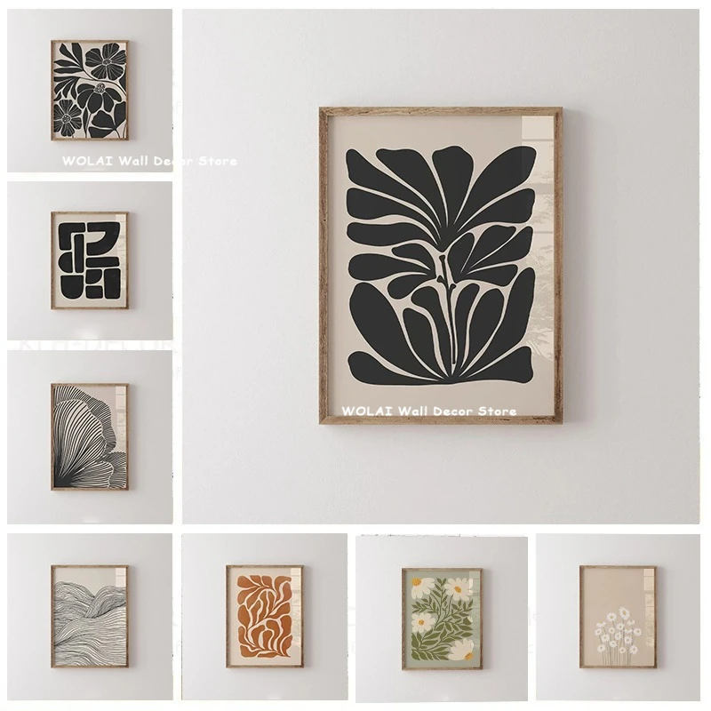 Abstract Moody Botanical Canvas Art 1