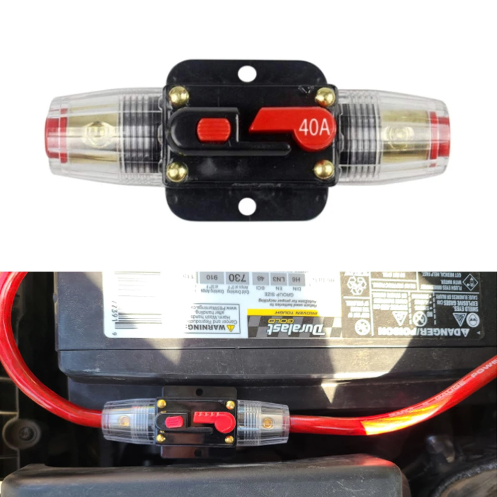 Resettable Circuit Breaker 20A 30A 40A 50A 60A 80A 100A 125A 150A Car Truck Resettable Fuse Short Protection Fuse Holder circuit breaker,resettable fuse