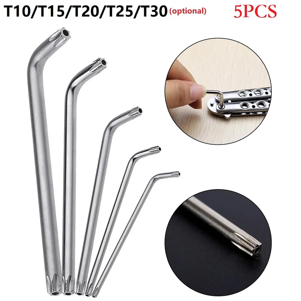 

5 шт., шестигранный ключ T10/T15/T20/T25/T30