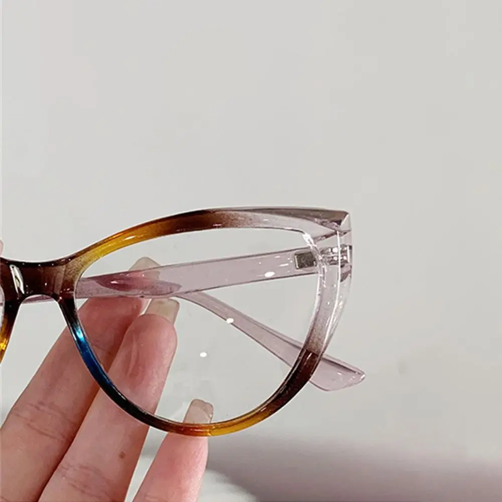 PC transparenten Rahmen Anti-UV-blaue Strahlen Brille ultraleichte Vision Pflege flachen Spiegel Brillen PC Computer Brille Frauen Mädchen – Detail 7