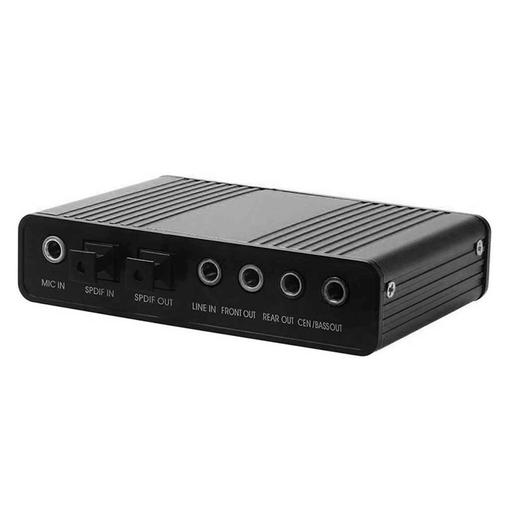Usb 2.0 Placa de Áudio Externa Óptica Placa de Som Canais 5.1 7.1 Canais Controlador Spdif Cm6206 Chipconjunto para pc Laptop Desktop Tablet