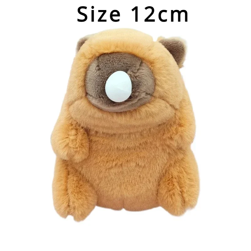 Spit Bubble Capybara Plush Keychain 1-20Pcs Water Guinea Pig Doll Doll Pendant Student Backpack Charm Car Key Chain Charm