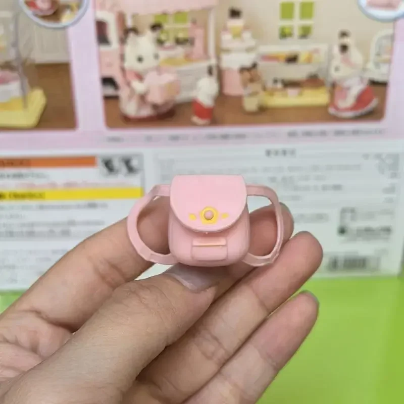Genuine Japanese Semper family bulk goods play house toy doll animal mini ornament, schoolbag