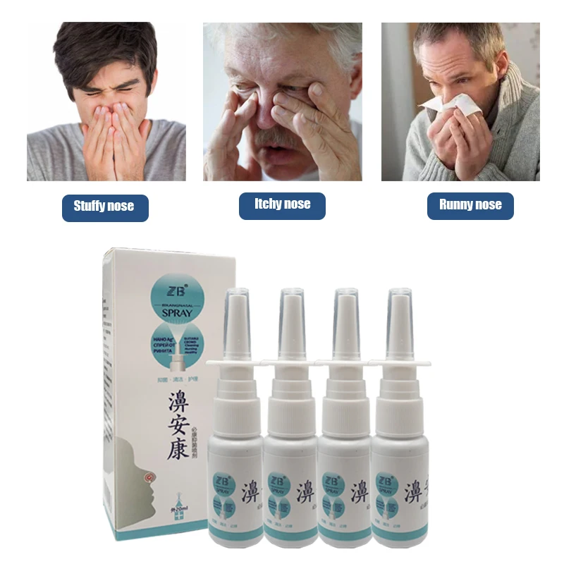 Nasal Sprays 20ML Chronic Rhinitis Treatment Sterilize Relieve Itching Prevent Sneezing Nose Care