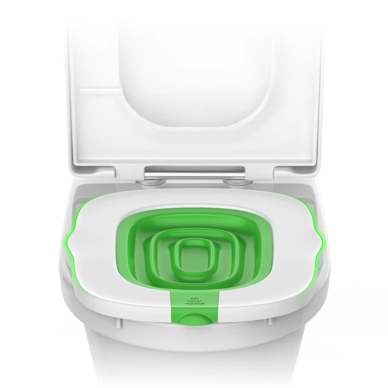 Plastic Cat Toilet Training Kit Reusable Puppy Cat Litter Mat Toilet Trainer Pets Cleaning Cats Training Product pet cleaning tools cat toilet trainer