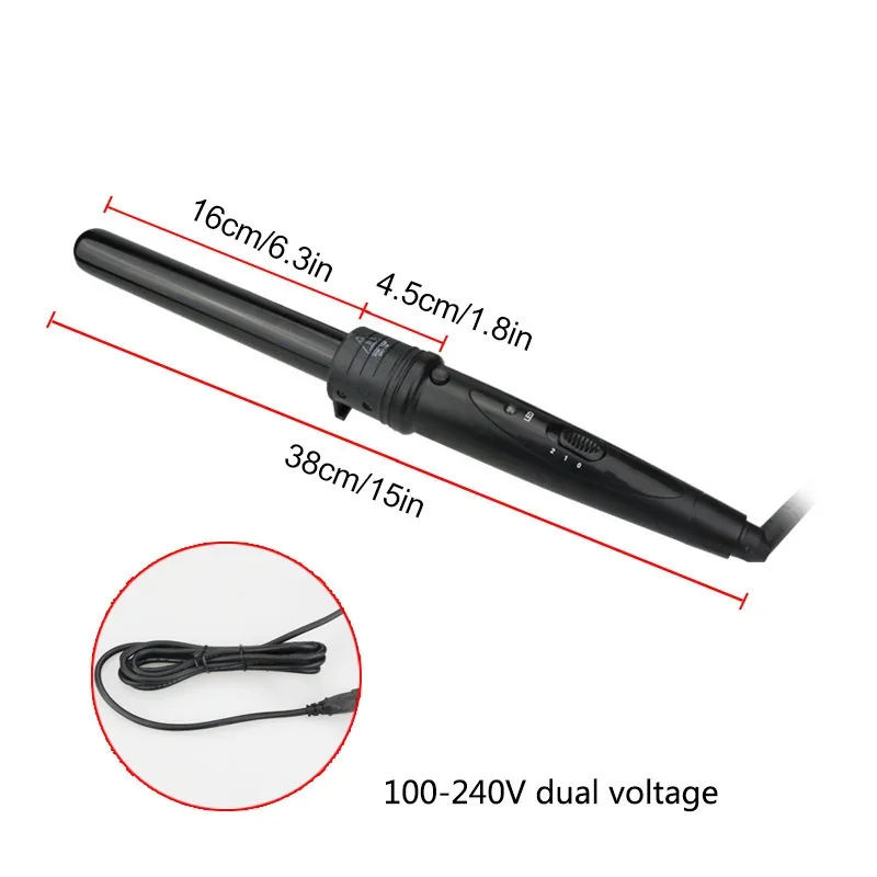 Wavytalk 5 In 1 Curling Wand Set With Curling Brush And 4 Interchangeable Ceramic