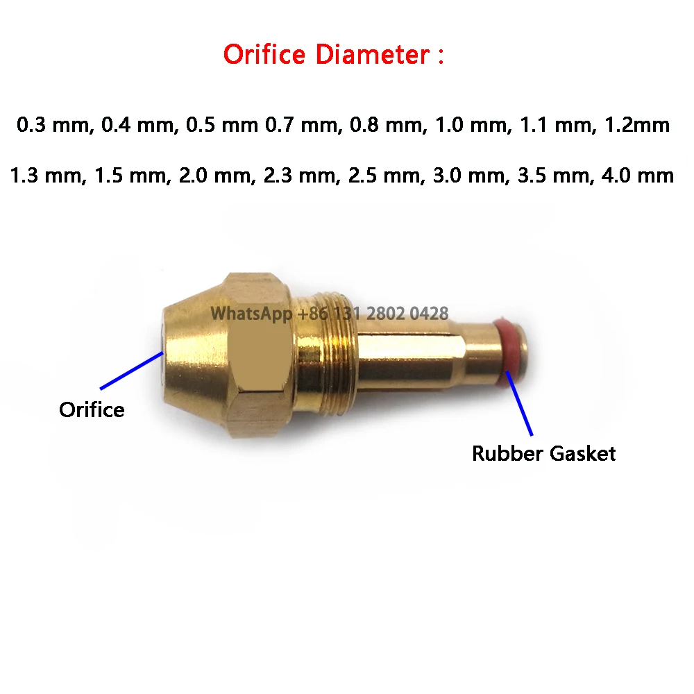 Brass Waste Oil Burner Nozzle Oil Mist Nozzle Air Atomization Nozzle Full Cone Oil Nozzle Burner Spray