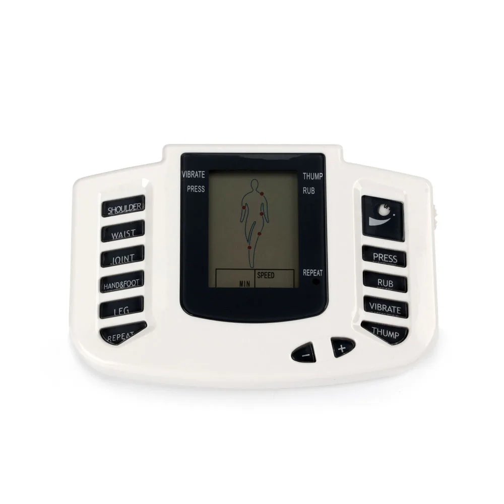 Full Body Tens Muscle Electrostimulator EMS Acupuncture  Massage 16pads Digital Meridian Apparatus Full Set