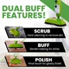 Dual Buff Steam Mop, 8 in 1 Handheld Steam Cleaner For Kitchen Tile Floors,Grout Cleaner, Upholstery Cleaner and Carpets, 2