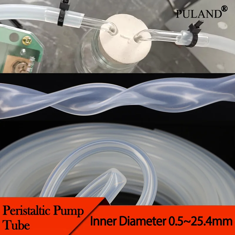 Food Grade Peristaltic Pump Hose Transparent Tasteless High Temperature Resistant Water Dispenser Silicone Tube Household 1~10M