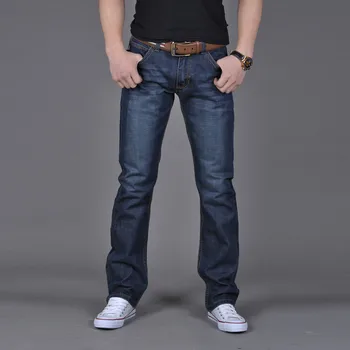 Men's Denim Pants Korean Fashion Washed Baggy Jeans Streetwear Mens Trousers Male Retro 1