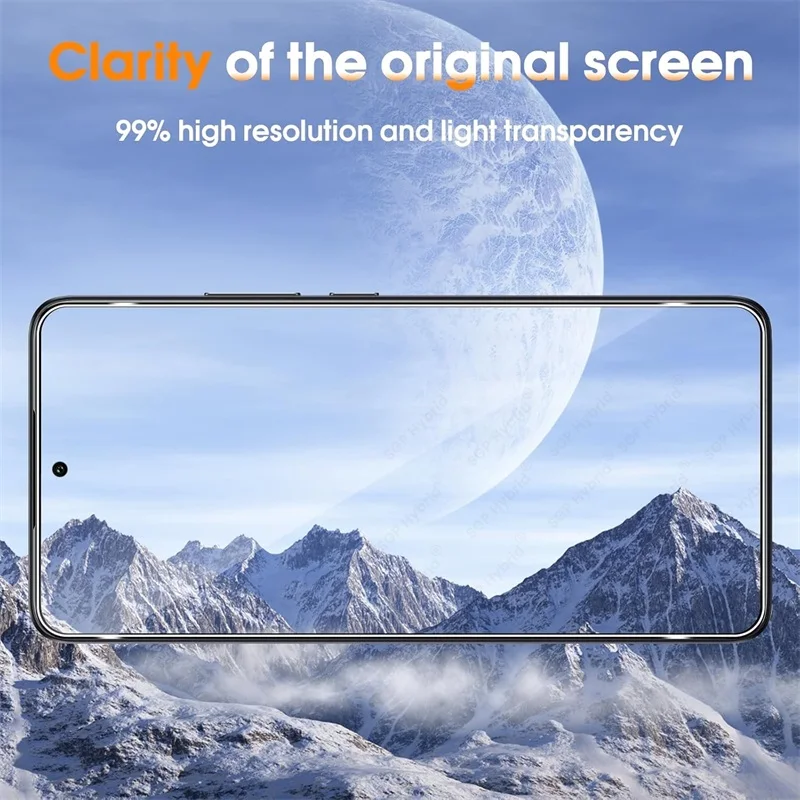 Full Cover Screen Protector - Premium HD Crystal 9H Tempered Glass, Anti-Scratch, Case Friendly