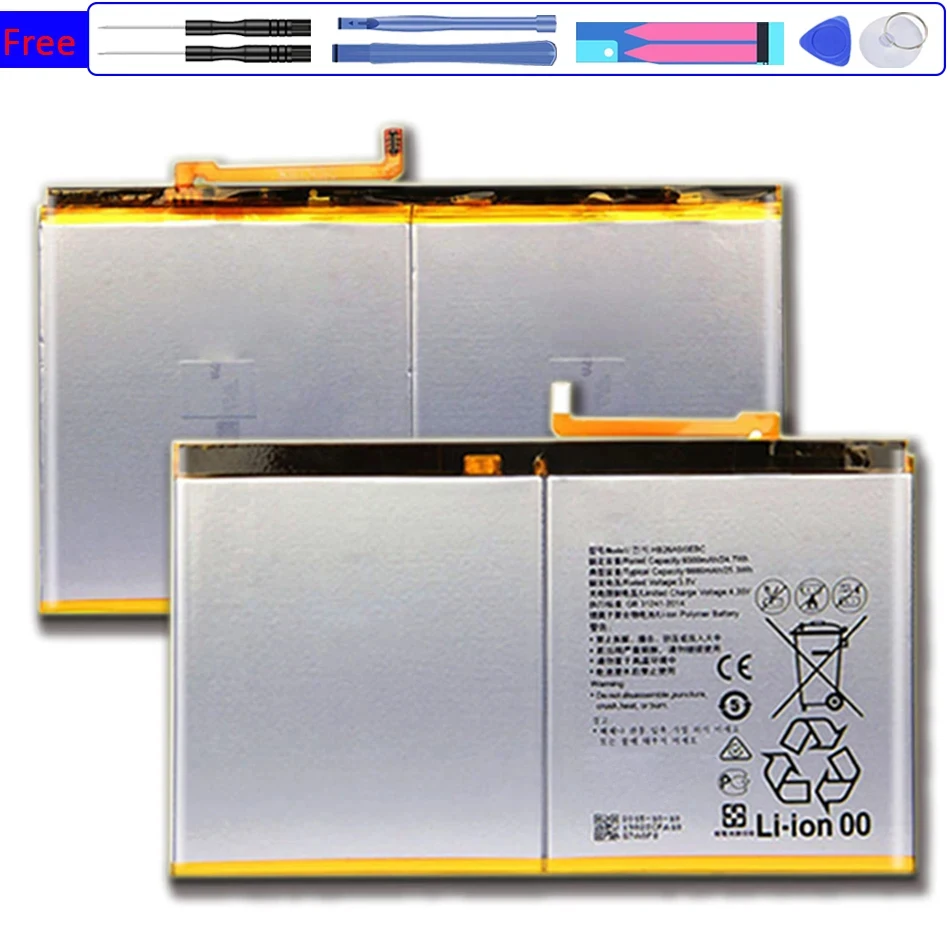 

HB26A510EBC Battery For Huawei MediaPad M2 10.1/M3 lite 10 flat cell M2-A01W M2-A01L 6660mAh + Tools