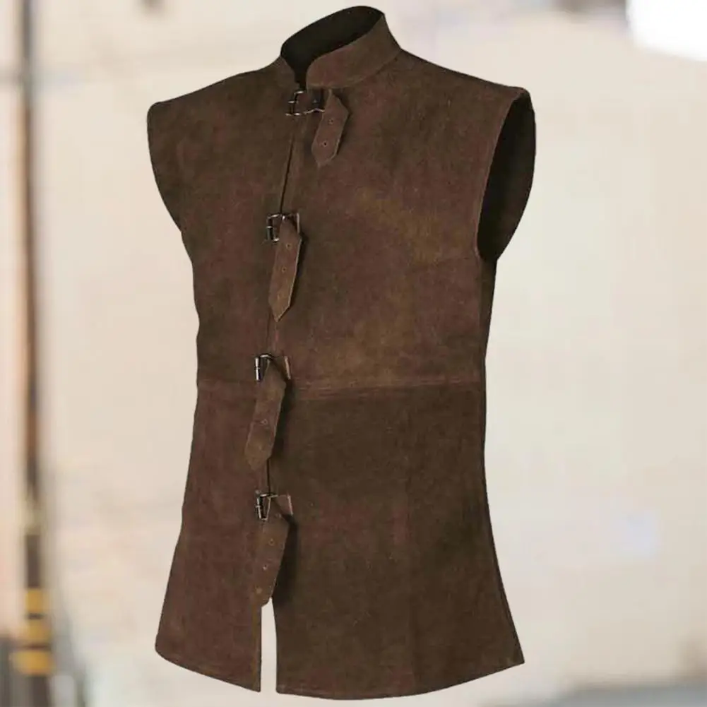 Retro vest Renaissance gentleman waistcoat For stage performance Cosplay costume Vintage stand collar outfit Medieval vest