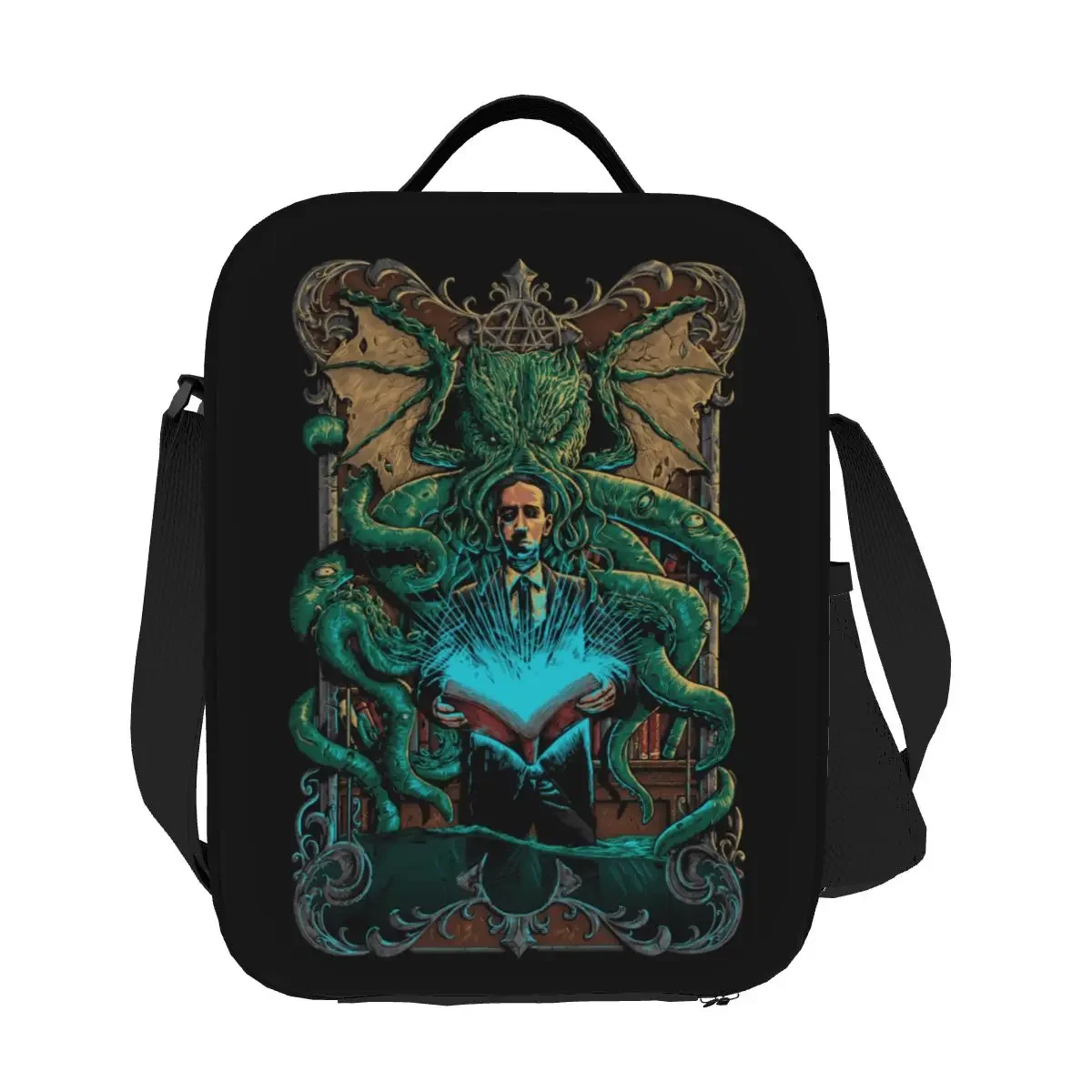 Cthulhu 여성용 따뜻한 보온 도시락 가방, 어린이 학교 아이용 쿨러, 맞춤형 전화