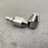 1/4 "Сопсело очистки канализации Нержавеющая сталь Сопсело очистки шланга Сопсело сада трубопровода Инструмент очистки 10L / Min ~ 30L / Min — изображение 5