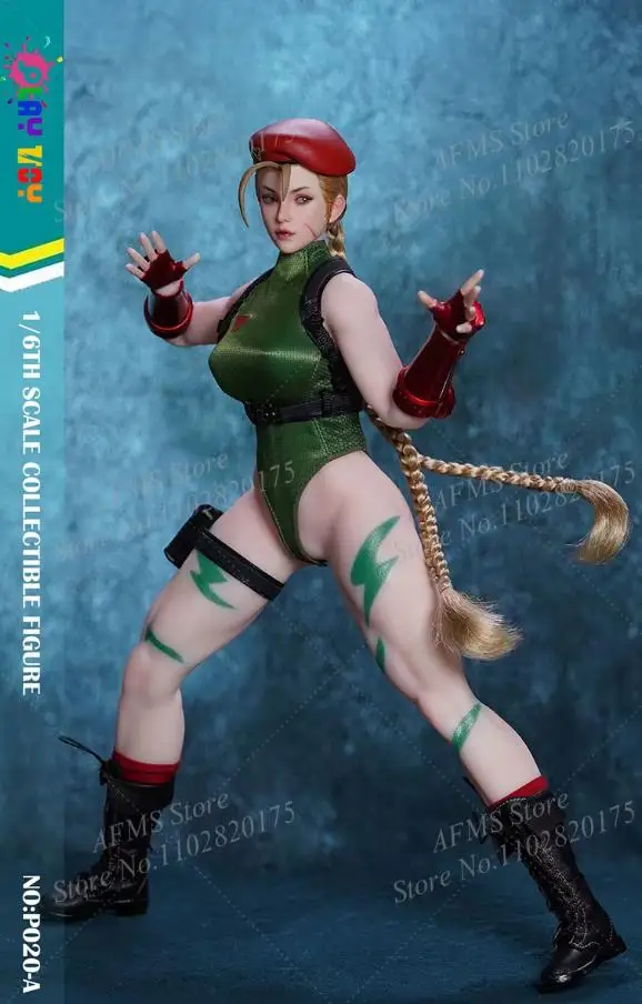 PLAY TOY ストリートファイター　キャミィ 1/6 P020-A PLAY TOY P020 Escala 1/6 Figura Colecionável Cammy Jogo de Combate