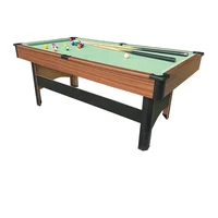 High Quality Modern 5.5ft Wooden Commercial Professional Walnut Color Pool Table Billiard Table Snooker Game Indoor Sports