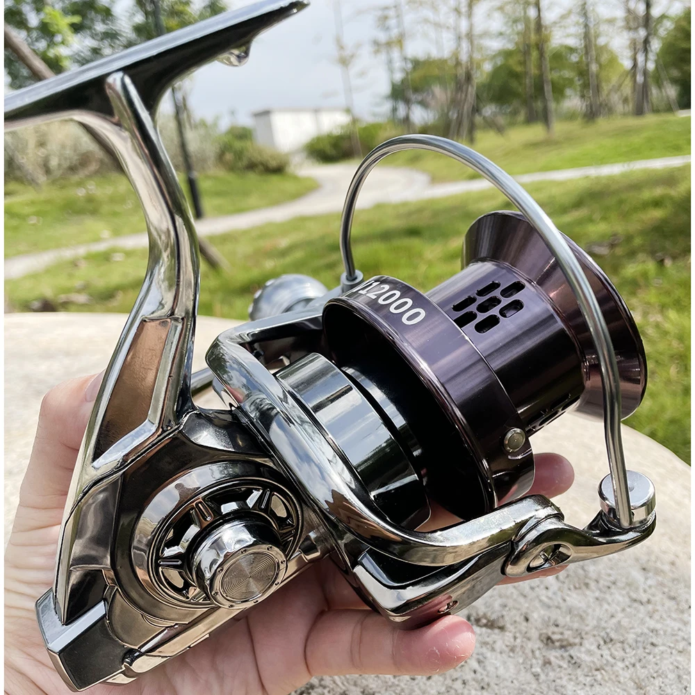 Spinning Fishing Reel 4.0:1 Max Drag 25KG 12000 Series Long Shot Saltwater Spinning  Reel Outdoor Fishing Equipment Fishing Tool - AliExpress