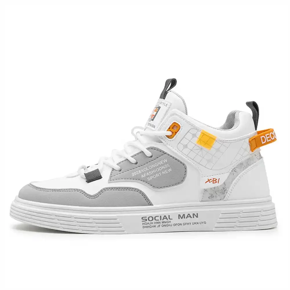 39-40 ete brown men's sneakers snackers shoes men sneskers men sport trainers collection genuine brand jogging high brand YDX2