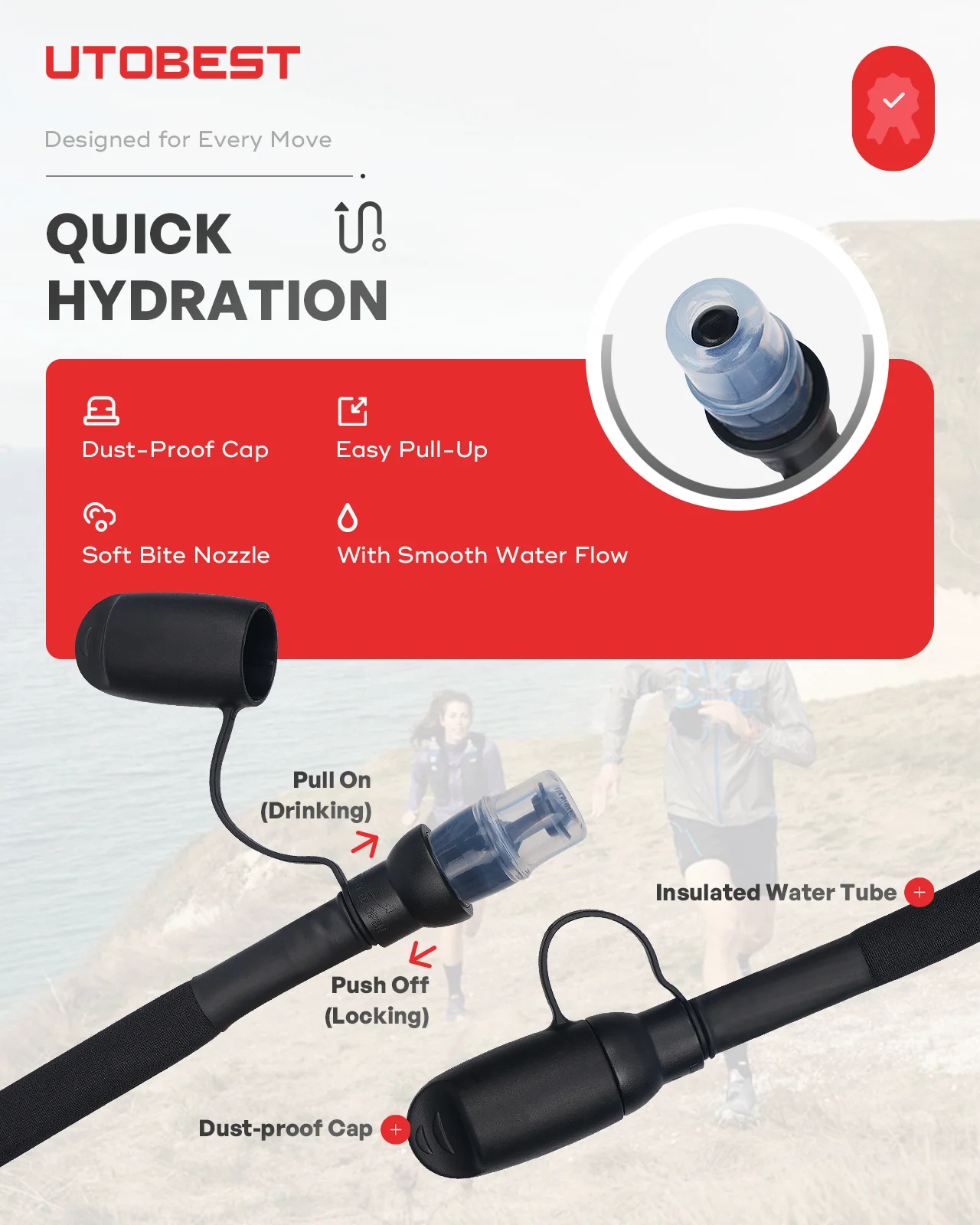  slider image of UTOBEST 1.5L/2L/3L Water Bladder