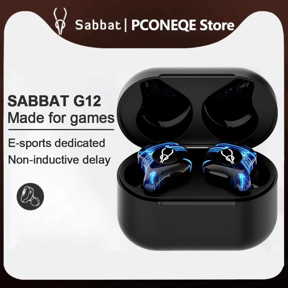 

Sabbat G12 Elite fone bluetooth Wireless Earphone Compatible for Gaming Music Noise Reduction Earphones Mic 6D Earbuds wireless
