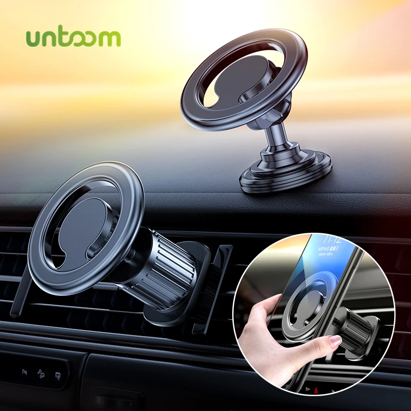 

Untoom Magnetic Car Phone Holder Magnet Car Air Vent Phone Mount Stand For iPhone 13 12 Pro Max Mini 11 Xiaomi Samsung Huawei