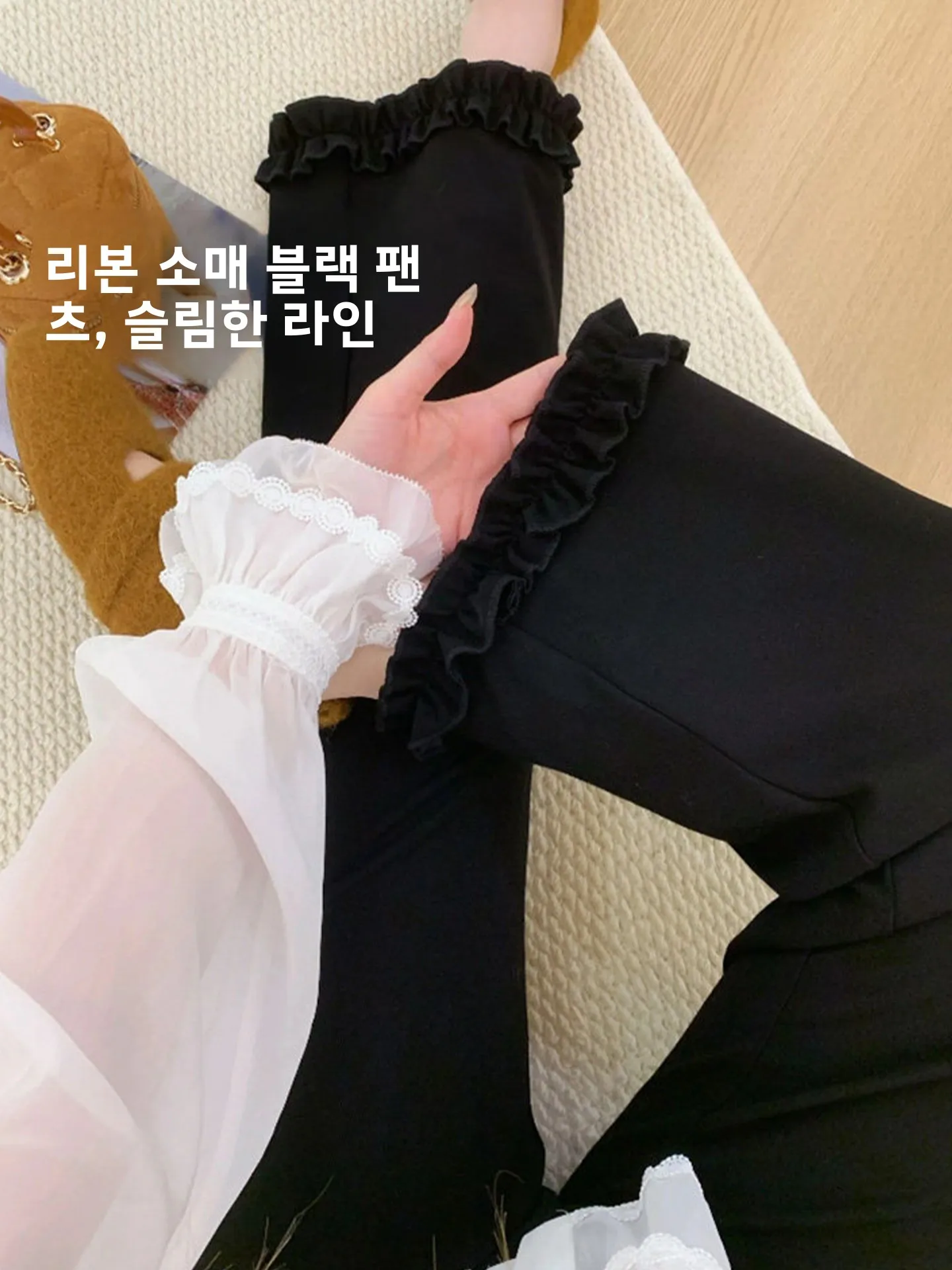 임산부 편안한 와이드 레그 스트레이트 핏 봄 신상품 9부 기장 배꼽 노출 없는 청바지 임부복 캐주얼 팬츠