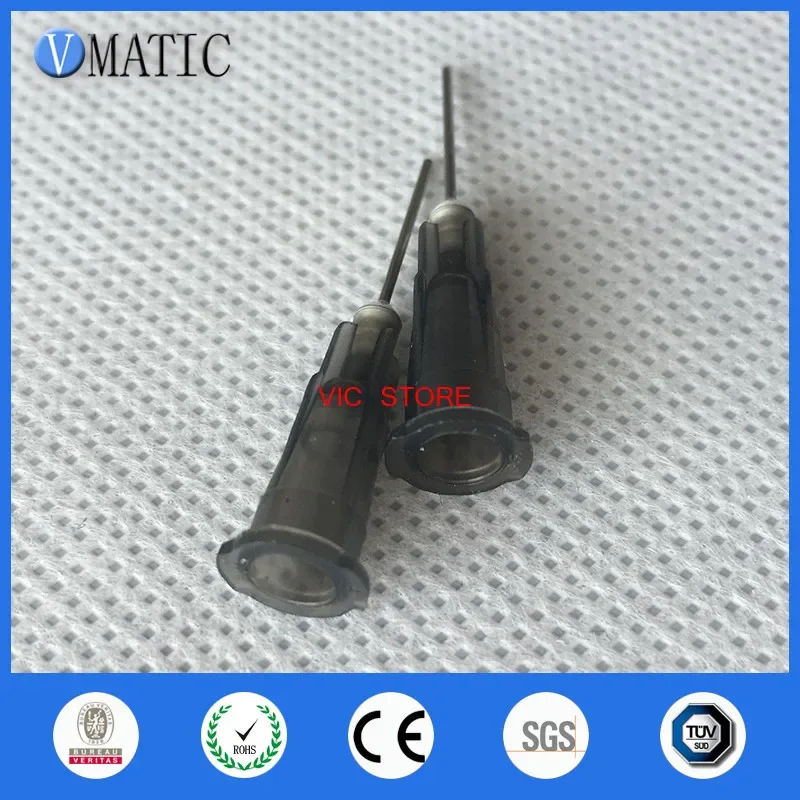 100Pcs 22G 0.5'' 1/2 Inch Pinhead for Dispensing Syringe Glue Dispenser Needle Tip