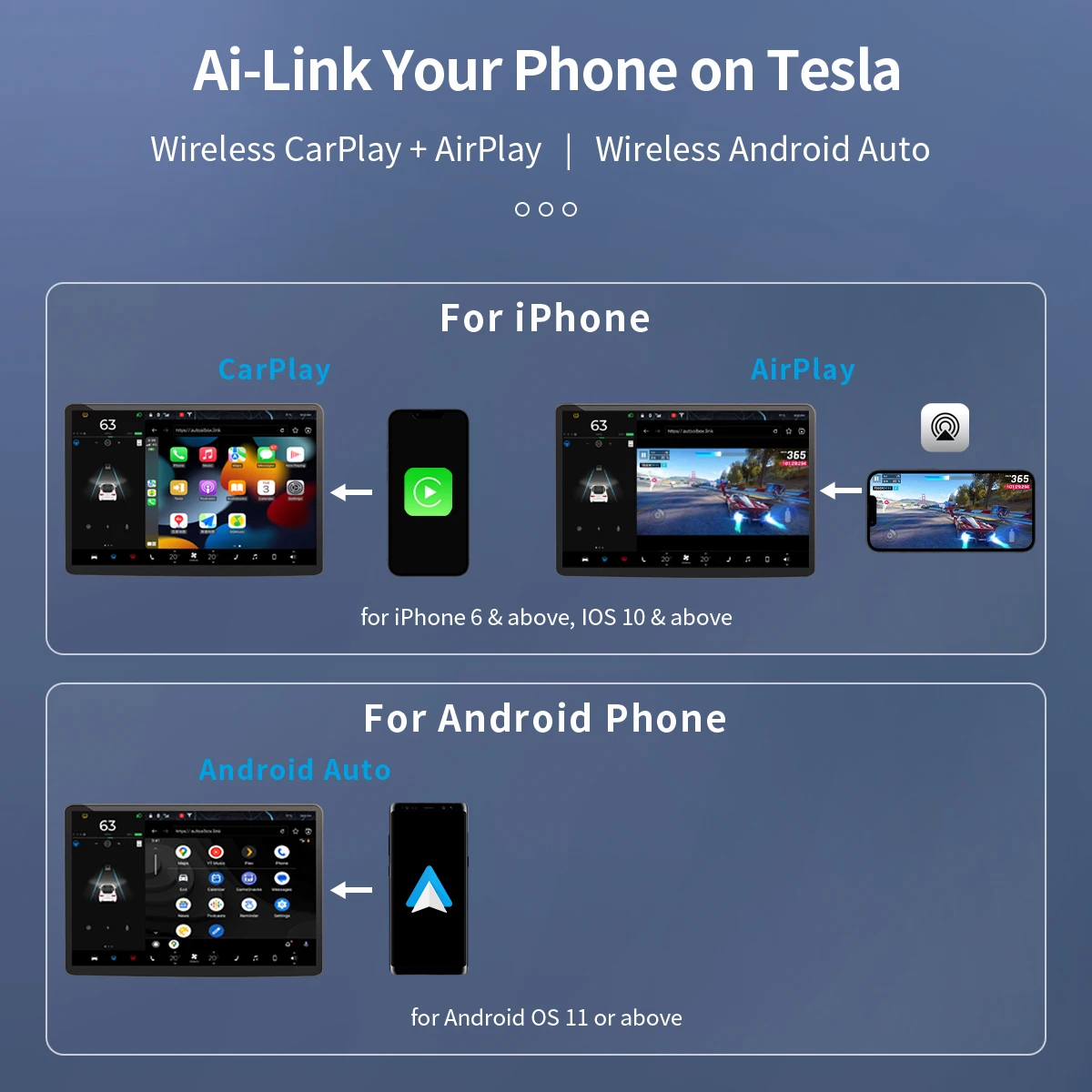 Tesla Model 3 Y X S  CarPlay   SIM ī  Spotify Waze ȵ̵ Auto Carplay  ڵ Ai ڽ ũ ȭ