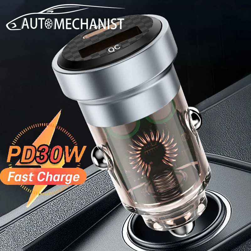 SEAMETAL  , USB 12V-24V, ڵ    ,  ޴   , 30W PD QC3