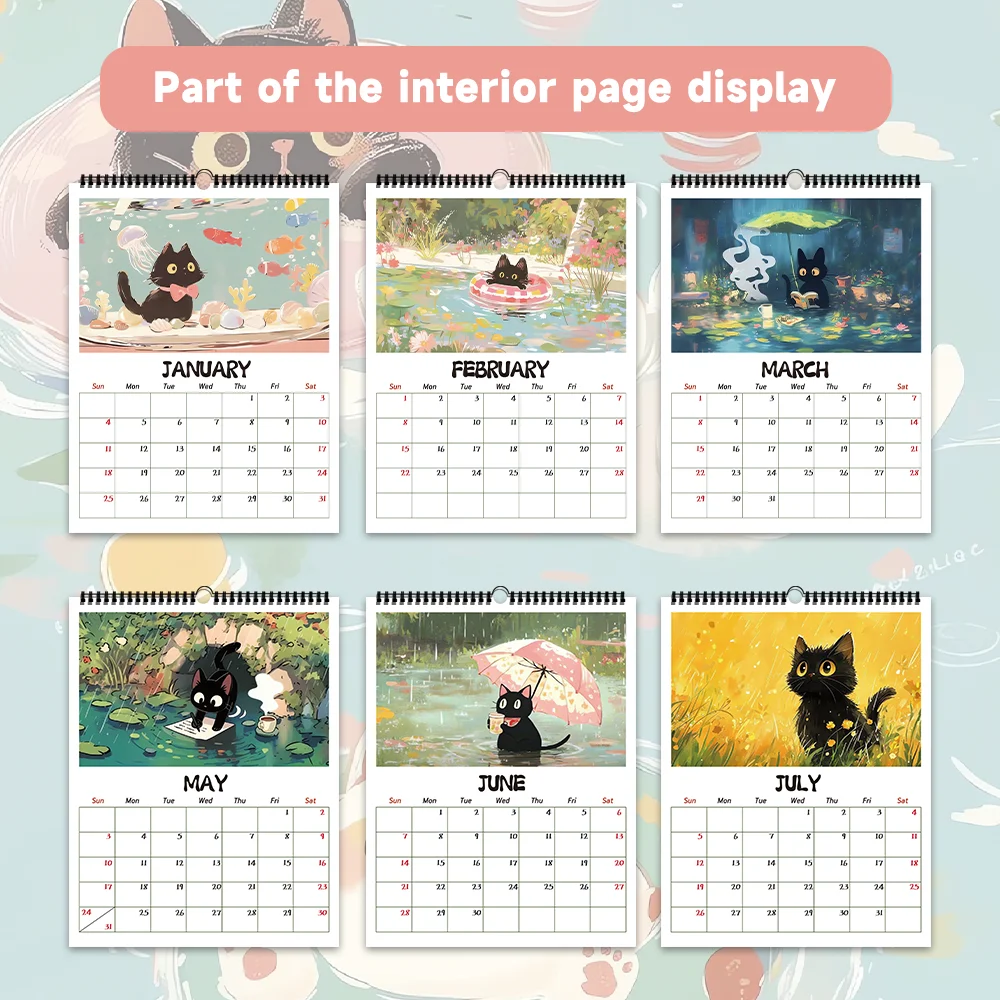 Black Cat Calendar Design 2