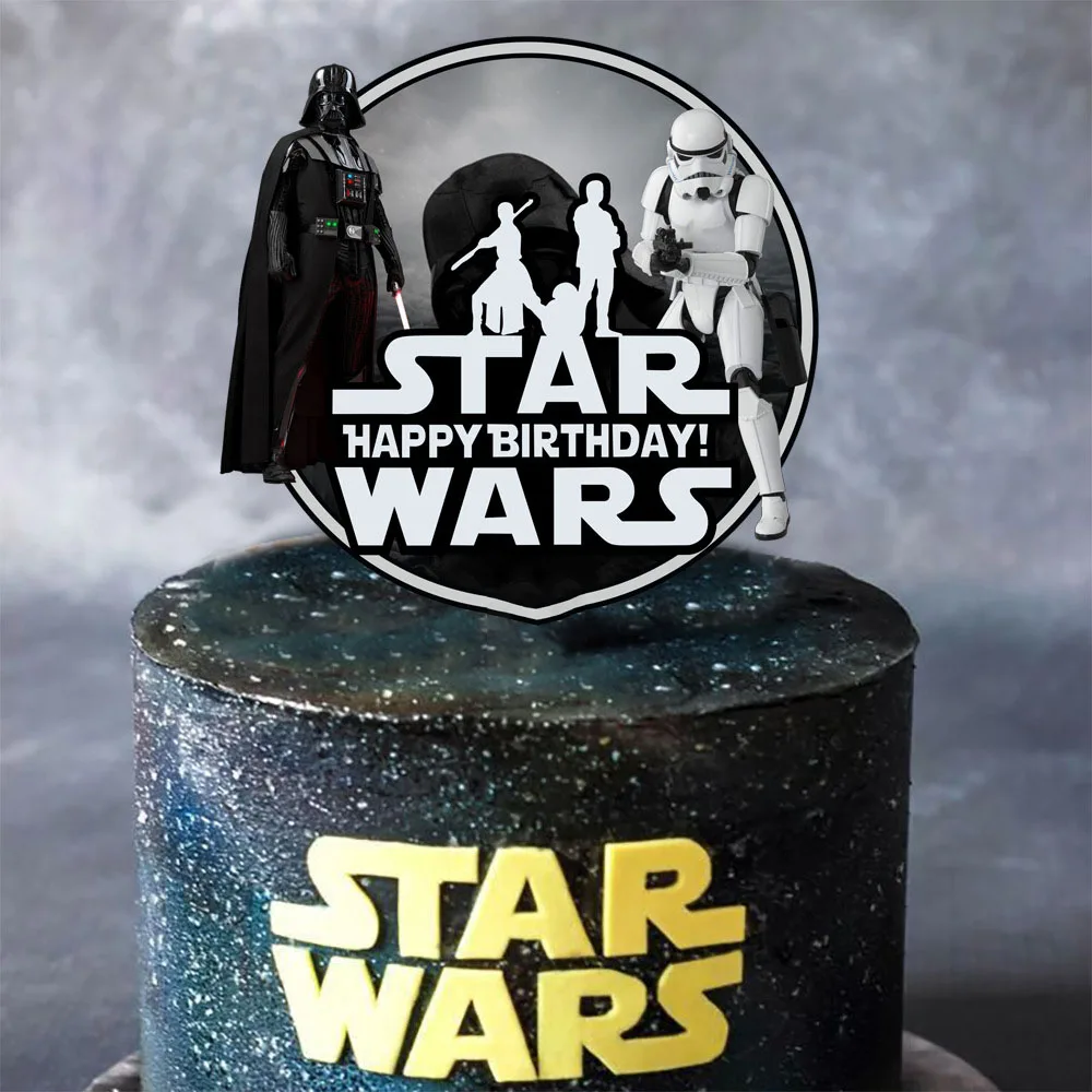 Star Wars Cake Topper Birthday Party Baking Decoration Supplies ...