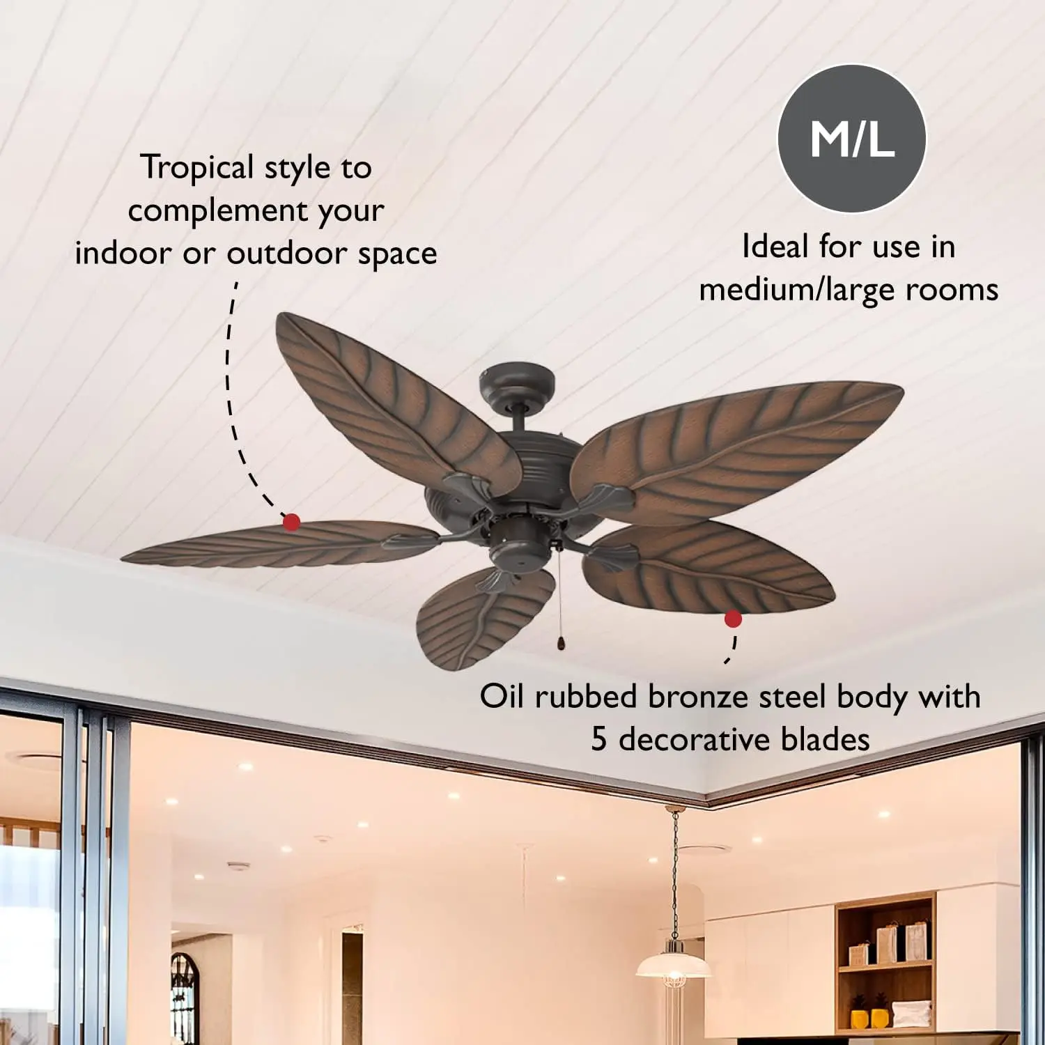 

Martinique Indoor/Outdoor Ceiling Fan 52 Small fan Air cooler Handheld fan Portable neck fan Air conditioner Usb fan Fan Portabl