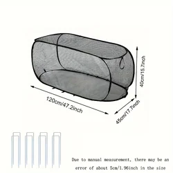 Enhanced Plant Cover Net for Seedling and Vegetable Protection - Greenhouse Gardening Accessory (About 120cm)