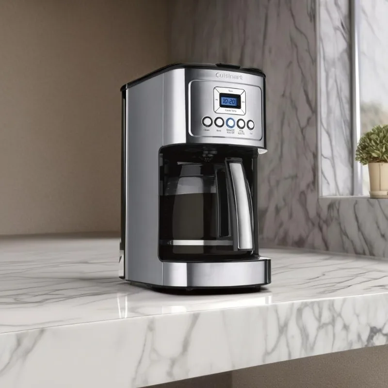 14 Cup Black/Stainless Steel Permanent Filter Coffee Maker, with Timer 5